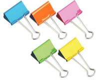 Rapesco Foldback-papierklem/brievenklem, 19 mm, kleuren assorti, 10 stuks