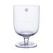 ERNST Verre à boire sur pied Ernst en verre bullé 30 cl lot de 2 Clair