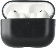 Rosso Deluxe Case Echt Leer voor AirPods Pro 2 - Zwart