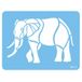 PME Elephant taartdecoratiesjabloon 1 stuk(s) Blauw Rechthoek ABS