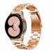 By Qubix - Stalen schakelband - Rosé goud - 18mm - Geschikt voor Garmin Venu 4 (41mm)