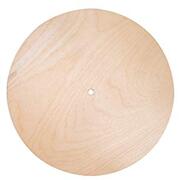 RAYHER 69239505 Houten plaat rond, FSC Mix Credit, 25 cm ø, natuur, gat ø 7,6 mm, dikte 6 mm, doos 1 stuk, normaal