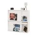 Movian, Iris Ohyama, Opbergkast met 4 vouwdeuren / Houten kast / Drop down / Kast, Modulair, kantoor, woonkamer, bibliotheek - Flap Rack - FR-F4 - witte eik
