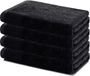 Lavea® Set de 4 serviettes 40x70 cm – Noir