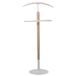 DRW DRW Galan van metaal en hout in wit en natuur, 45 x 34 x 108 cm
