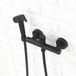 Lefran Matte Black Bathroom Toilet Bidet Spray Hot & Cold Mixer Valve with Hose, Handheld Bidet, Portable Hand Held Bidet Shower Set Retro