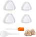 Onigiri Cartoon Onigiri-vorm, anti-aanbak mould set, onigiri maker, sushi driehoek rijstballenvorm, doe-het-zelf onigiri mold, voor herbruikbare sushi-vorm (grote driehoek)