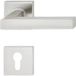 Häfele Garniture à béquilles LDH 2166 en acier inoxydable brossé, cylindre profilé PZ