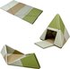 Sunny Davi Foam Speelset - Opvouwbare Foam Mat - Bouwset, Tent & Speelmat - Speeltent in Beige en Groen - Softplay - Montessori Speelgoed - Vanaf 12 maanden - Veilig Spelen