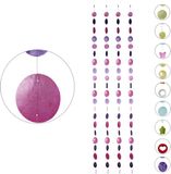 Merkloos Relaxdays Capiz schelpen guirlande - set van 4 - schelpengordijn - 180 cm lang - roze-paars