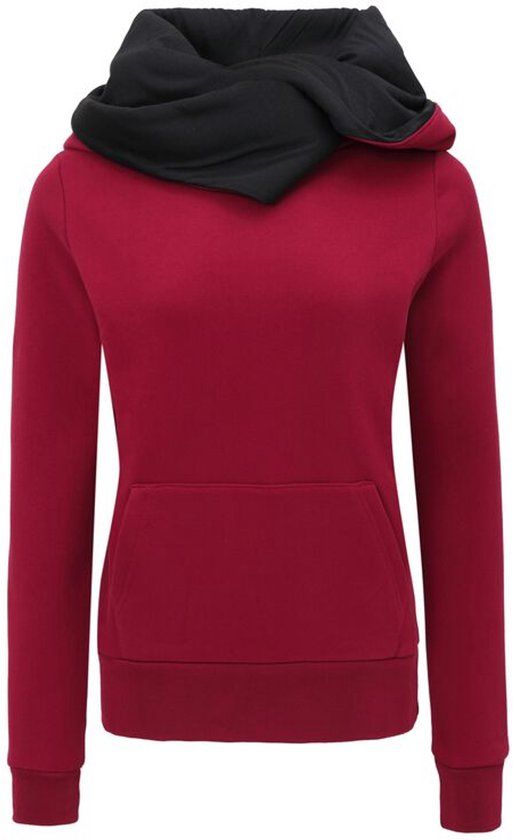 Forplay Pentagram Dames Trui met capuchon - bordeaux - XS