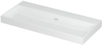 Wastafel INK Urban Wastafel Porselein Zonder Kraangat - 1000x450x80 mm - Glans Wit