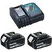 MAKITA Groupe électrogène (2 x 18V 3,0 Ah + DC18RC)