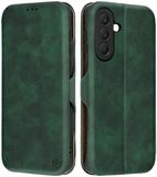 Techsuit Hoesje geschikt voor Samsung Galaxy A57 - Safe+ Book Wallet Case - Donkergroen