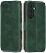 Techsuit Hoesje geschikt voor Samsung Galaxy A57 - Safe+ Book Wallet Case - Donkergroen