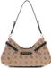 GUESS Dorothy Shoulder Bag Latte Logo / Black beige
