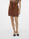 Vero Moda VMVILJA Jupe courte en velours côtelé taille haute Tortoise Shell