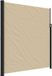 vidaXL Windscherm uittrekbaar 220x600 cm beige