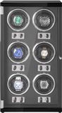 VEVOR Watch Winder, Automatische Watchwinder, Watchwinder voor Automatische Horloges, Automatische Watchwinder met Ruimte voor 6 Horloges, LED-verlichting, 150-207 mm Verstelbare Bandlengte