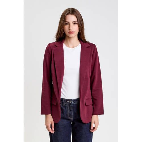 Cache Cache Getailleerde Blazer Donkerrood