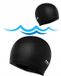Sans marque Bonnet de bain en latex pour adultes - Noir