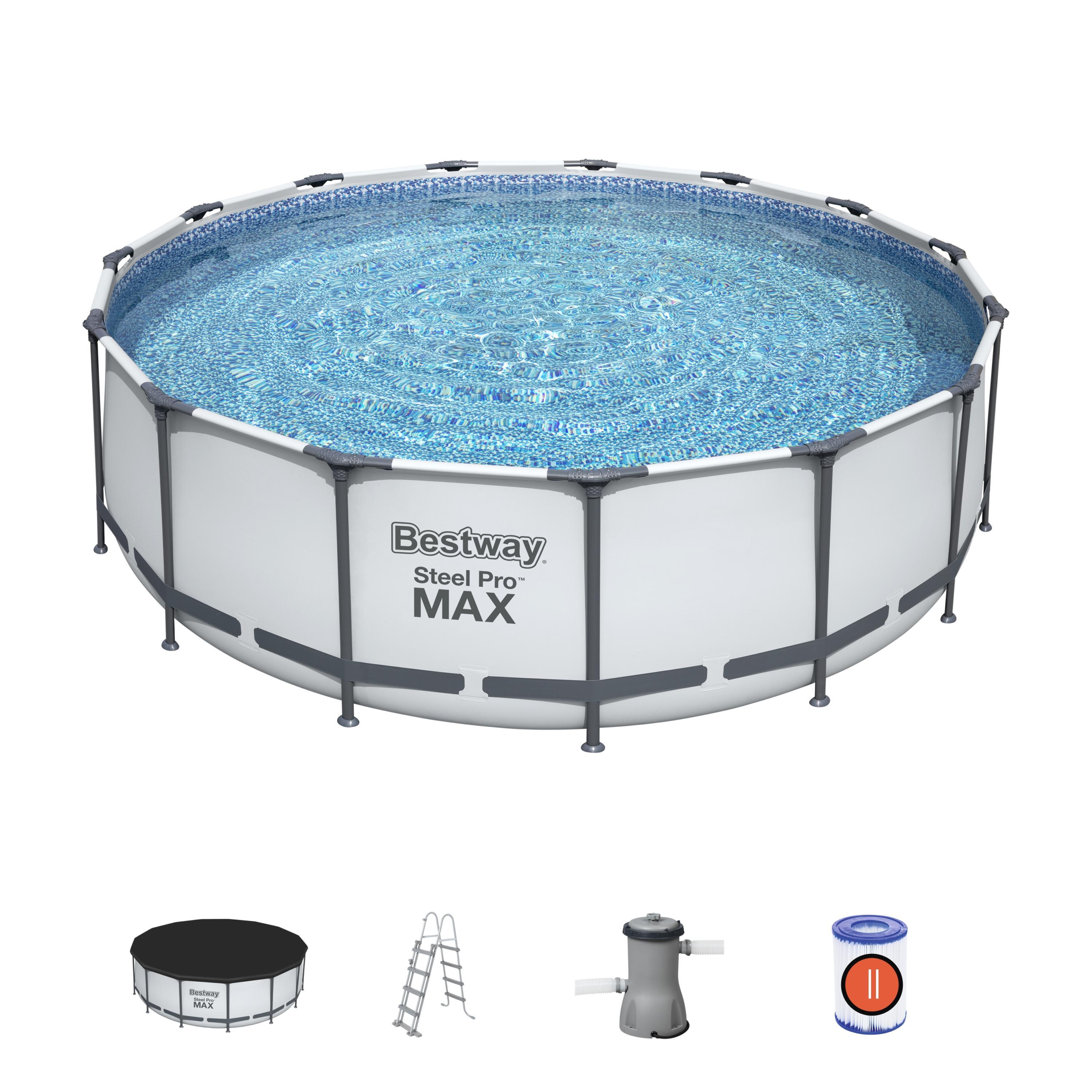 Bestway Steel Pro Zwembad steel pro max set rond 457x122