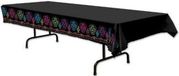 Merkloos Day of the Dead tafellaken - tafelkleed - 137 x 274 cm - plastic - Halloween - herbruikbaar