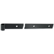BURGAUD PDA46039 Penture droite - Pied carré percé - Epoxy Noir - Hauteur : 39 mm x Épaisseur 4,5 mm - Ø16 mm Longueur : 600 mm