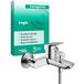 Hansgrohe Logis opbouw-eengreeps badmengkraan (voor 2 functies) chroom, Hard Graphite geborsteld