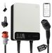 Wallbox - borne de recharge pour véhicules électriques - 11 kW - 16 A - 400 V, triphasé - commande via application WLAN - câble de 10 mètres, blanc - IP55