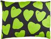 BonaMaison Neon Groen-Rook Decoratieve Kussensloop, Kussenhoezen Bank, Decoratieve Kussenhoesjes, Kussensloop; Sofa, Slaapkamer, Kantoor, Auto 45x60 Cm - Ontworpen en vervaardigd in Turkije