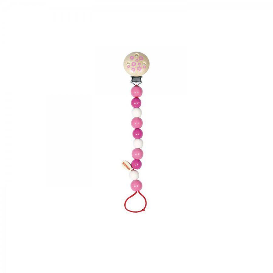 Heimess fopspeen ketting hout roze 1 stuks