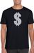 Bellatio Decorations Zilveren dollar Gangster verkleed t-shirt zwart voor heren XXL