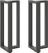 Pieds de table haute 2 pcs forme T 50x35x(100-101) cm acier anthracite