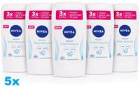 NIVEA Fresh Natural Deodorant Stick 5 x 50ml