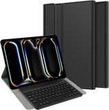 Just in Case Housse de tablette avec clavier compatible iPad Pro 13 (2025 / 2024) M5 / M4 - Étui clavier Bluetooth AZERTY - Noir