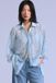 Levi's Geweven blouse met kant - Women's - XS - Blauw / Ice Water Lace