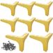 MIVIDE, lot de 8 pieds de meubles dorés, 10 cm