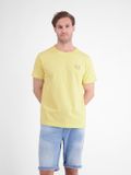 LERROS Katoenen T-shirt met ronde hals en print - Maat L - LEMON WATER