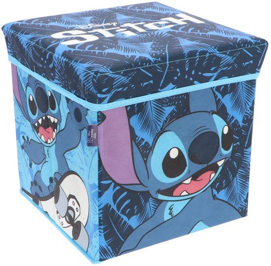 Pokémon Lilo & Stitch Opbergdoos - Met deksel - Stoel - Blauw - 30 cm