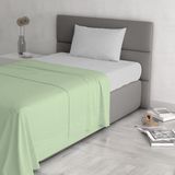 Trendy Chic Beddengoedset van 100% katoen, gemaakt in Italië, Frans bed, pistache