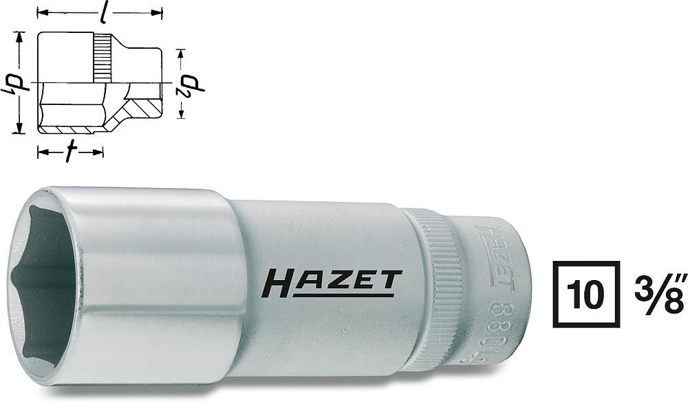 HAZET 880LG-13 - Moerdraaier stukken - 1 stuk - 61 g