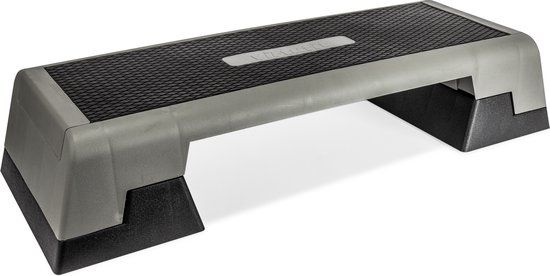 Virtufit Professionele Verstelbare Aerobic Fitness Step/Stepper - Zwart