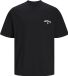 Jack & Jones T-shirt Jorsantorini Back Tee Ss Crew Neck 12251776 Noir