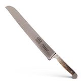 GÜDE Solingen - Broodmes gesmeed, 32 cm, vaten eikenhout, ALPHA VAT EIKEN, dubbele bolster, Handgemaakt Duitsland