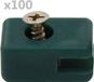vidaXL Spandraadhouder met schroef 100 sets groen