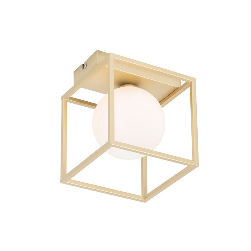 QAZQA Aniek - Design Plafondlamp - Goud - 16 cm