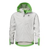 Schöffel Outdoorjas 'Tajiva' grijs / neongroen