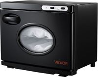 VEVOR Handdoekwarmer, 23 Liter Capaciteit voor 36 Handdoeken met Clip, Roestvrijstalen Frame en Transparant Venster, Handdoekwarmer voor Spa, Kapper, Massagesalon, Stoomverwarmingsfunctie en Schoonmaaklampje