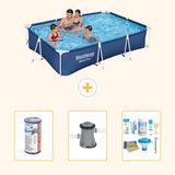 Bestway Rechthoekig Steel Pro Zwembad - 300 x 201 x 66 cm - Blauw